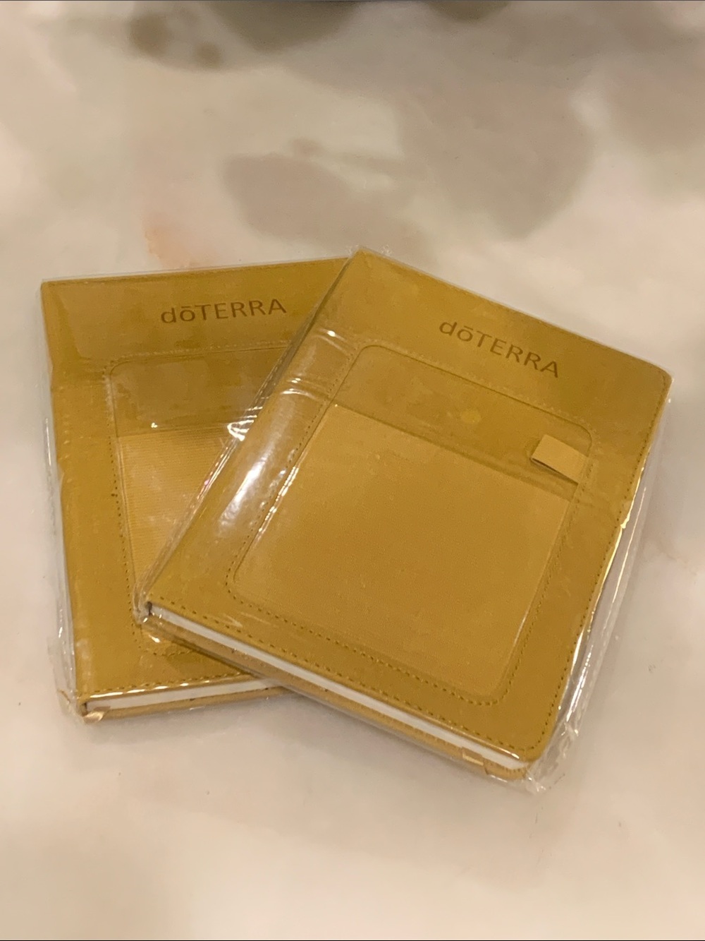2 Doterra Mustard Yellow Notebooks